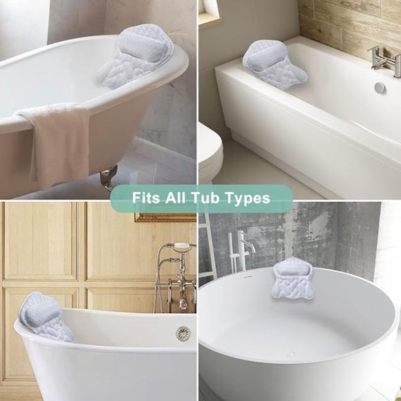 Bath Pillow For Tub Neck and Back Support - Picture 7 of 7